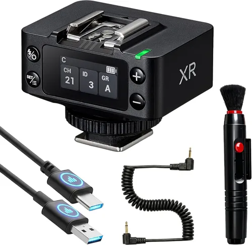 Godox XR Receptor flash inalámbrico para Canon, para Nikon - Actualización de godox X1R, 2.4G TTL HSS disparador con batería de litio incorporada,