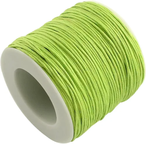 Miniatura 16 de Cordón de algodón encerado de 100 yardas, hilo de algodón trenzado naranja oscuro, cuerda de cuentas trenzada, cuerda para collar, pulsera, collar