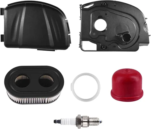 594107 594106 595658 Kit de cubierta para filtro de aire para cortacésped con filtro de aire y base de filtro de aire del motor, compatible con los