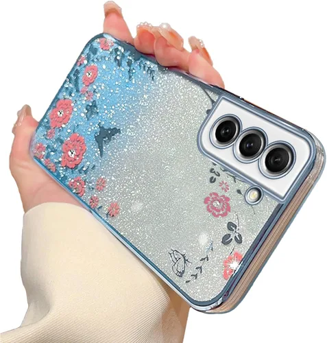 Miniatura 19 de Funda para Note 10, Galaxy Note 10 para mujer, cambio gradual con purpurina, cristal suave, TPU elegante, mariposa, floral, corazón, transparente