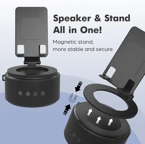 Miniatura 3 de ZAPUVO - Regalos para papá para el día de Navidad, altavoz Bluetooth con soporte para teléfono, aniversario para hombres, regalos de cumpleaños