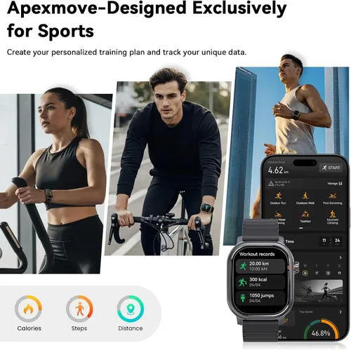 Miniatura 4 de KOSPET Pulse - Relojes inteligentes para hombre, llamadas y respuesta Bluetooth, duración de la batería de 25 días, AMOLED de 1.96 pulgadas