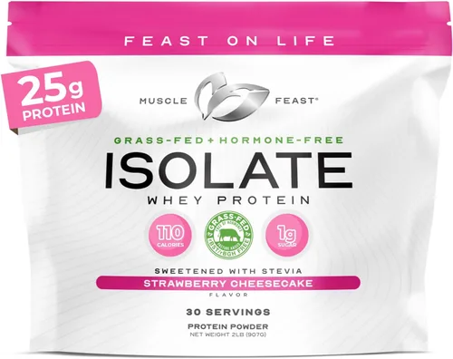 Miniatura 14 de Proteína de suero de leche aislada sin sabor, sin hormonas, Vainilla, 1