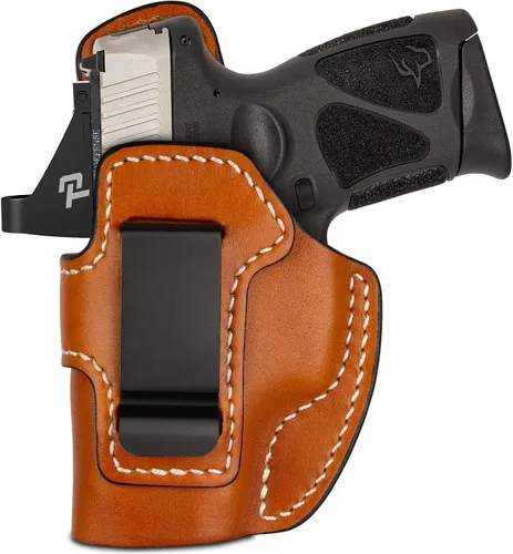 Funda de cuero IWB prémium para Taurus G3C/G2C/G2S/Millennium G2 PT111/PT140, funda de transporte oculta lista para óptica, clip de acero para