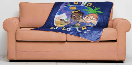 Sunny Side Up Manta de felpa para niños, manta suave y cómoda para sofá o cama, decoración acogedora del hogar para sala de estar y dormitorio, Azul
