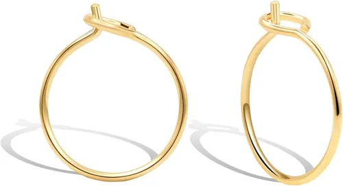 Miniatura 10 de Aretes de aro huggie pequeños y finos para mujer - Rellenos de oro de 14k o plata esterlina, aros pequeños, aretes de aro de oro ligeros Chapado