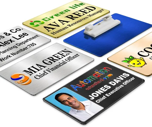 Miniatura 16 de Placa de identificación personalizada grabada con parte trasera adhesiva, placa conmemorativa personalizada de acero inoxidable, placa de nombre