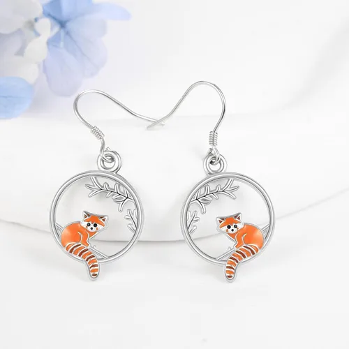 Miniatura 2 de YAFEINI Ajolotl - Aretes colgantes de plata de ley con diseño de cabra y ajolotl para mujeres y niñas