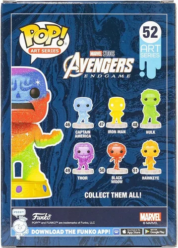 Miniatura 8 de Funko Marvel Infinity Saga Thanos Art Series Pop! Figura de vinilo con pop premium! Protector Entertainment Earth Exclusivo