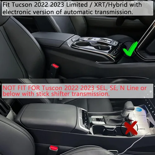 Miniatura 4 de Bandeja organizadora de consola central compatible con Hyundai Tucson Limited 2022 2023 2024 accesorios Tucson Hybrid, solo transmisión automática