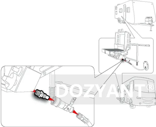 Miniatura 5 de DOZYANT Manguera de conexión rápida de propano RV de 12 pies, manguera de propano de conexión rápida para RV, extensión de manguera de propano