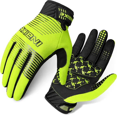 INBIKE Guantes de bicicleta de montaña para hombre, transpirables, elásticos, para pantalla táctil, resistentes al desgaste, deportes al aire libre