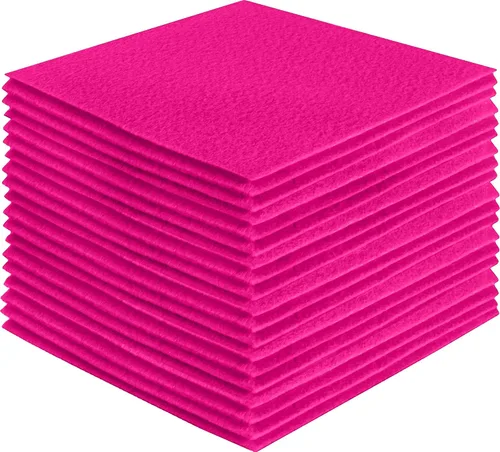 Miniatura 128 de FabricLA Hojas de fieltro acrílico para manualidades, cuadrados de fieltro precortados suaves de 4 x 4 pulgadas (3.9 in x 3.9 in), utiliza hojas