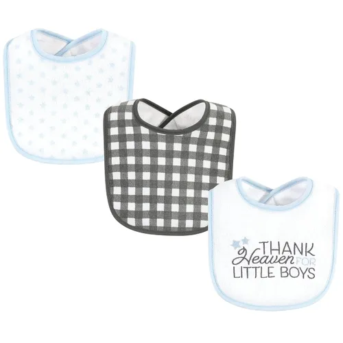 Miniatura 11 de Baberos Hudson Baby unisex de algodón de rizo con relleno de fibra, modelo Holiday Girl Sparkle, talla única