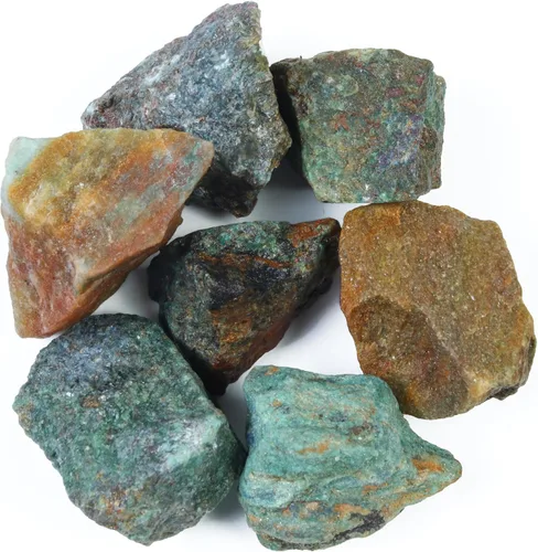 Miniatura 42 de Crocon Piedra Natural Áspera de Jade Verde de 2 Libras a Granel, Piedra Preciosa Cruda Natural para Tamboreado, Cabujones, Pulido, Minería