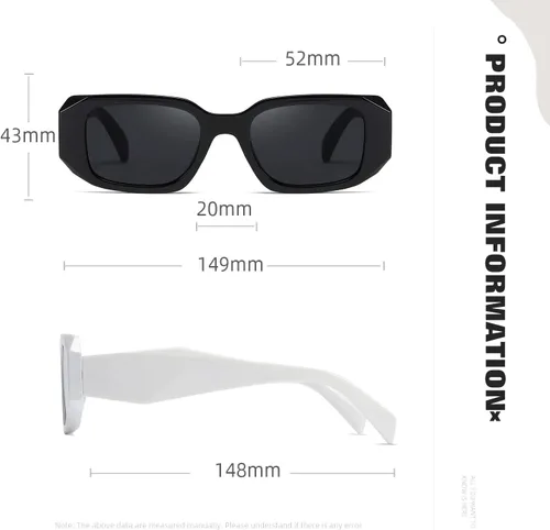 Miniatura 4 de Y2k - Gafas de sol para mujer y hombre, cuadradas, modernas, modernas, retro, con protección UV