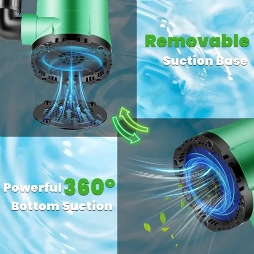 Miniatura 3 de TRUPOW Bomba de sumidero de 1 HP Bomba de agua sumergible 3981 GPH Bomba eléctrica termoplástica portátil para piscina, jardín, sótano, tina