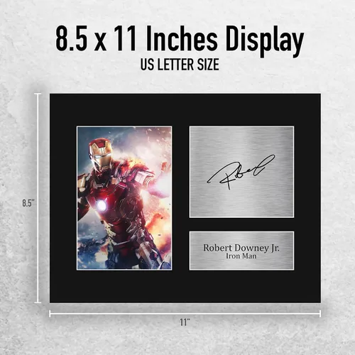 Miniatura 2 de HWC Trading Robert Downey Jr USL Autógrafo impreso firmado Iron Man Los Vengadores Foto impresa para regalo - Gran idea de regalo - Tamaño carta