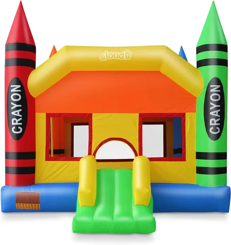 Miniatura 2 de Cloud 9 Casa de rebote de crayón con tobogán, gorila inflable grande para niños, sin ventilador