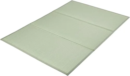 Miniatura 13 de VEVOR Tapete de tatami japonés, tamaño individual XL, colchón de tatami plegable de 39 x 80 pulgadas, césped 100% natural, colchón de suelo