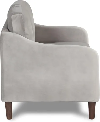 Miniatura 9 de Furniture of Amarica Diana - Sofá biplaza de terciopelo moderno de mediados de siglo con patas de madera maciza, sofá tapizado compacto de 2 plazas