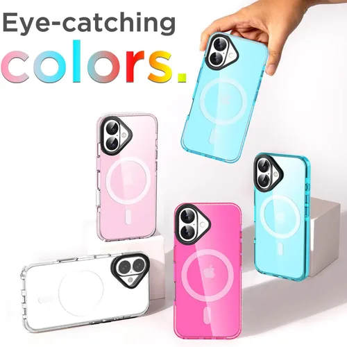 Miniatura 91 de AICase Funda protectora para iPhone 16 compatible con iPhone 16, delgada, ligera, transparente [no amarillenta] Diseño vibrante