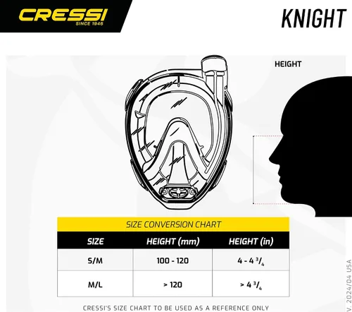 Miniatura 5 de Cressi Máscara facial completa de snorkel para adultos - Vista amplia y clara, sistema antivaho - Respiración fácil: La seguridad es lo primero