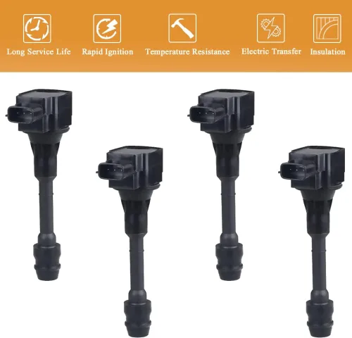 Miniatura 5 de JDMON Paquete de bobinas de encendido compatible con Nissan Altima Sentra X-trail L4 2.5L 2002 2003 2004 2005 2006 2007 2008 reemplaza 22448-8H315