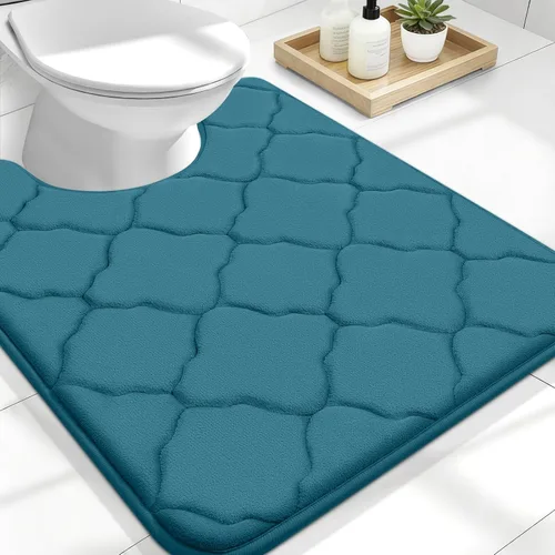 Miniatura 212 de OLANLY Alfombra de Baño de Espuma Viscoelástica de 24 x 16 pulgadas, Ultra Suave y Absorbente, Alfombras de Baño Antideslizantes, Cómodas, Lavables