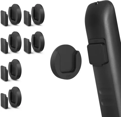 YYILIS Soporte magnético para control remoto de pared, organizador autoadhesivo para TV, dormitorio, oficina, casa rodante, organizador de Negro