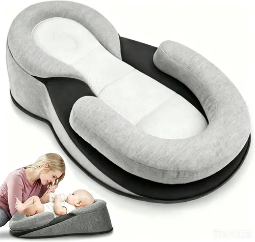 Miniatura 3 de Almohada de Reposo para Bebé Cojín para Reflujo Almohada para Lactancia, Alimentación con Biberón, Tiempo Boca Abajo