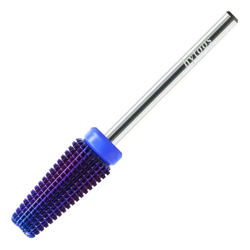 Miniatura 15 de 24mm Super Largo 5 en 1 Brocas de taladro para uñas, Broca cónica cruzada de carburo, Brocas de taladro de rotación bidireccional de 3/32
