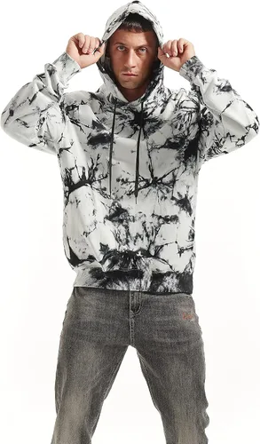 Miniatura 3 de KLIEGOU Mens Tie-Dye printed Pullover Hooded Sweatshirt