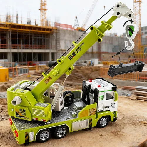 Miniatura 5 de Juguete de camión volquete para niños, modelo de simulación 1:40, juguetes educativos de construcción con luces y sonidos realistas, regalos
