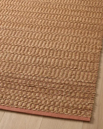 Miniatura 10 de Loloi Angela Rose Colton Collection CON-05 Natural/Clay 2'-0" x 3'-0", 0.38 pulgadas de altura, alfombra decorativa