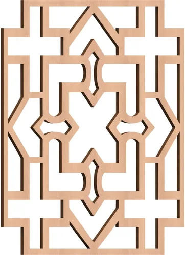 Miniatura 30 de Wise Paneles decorativos de madera con calado, extra pequeños, 7 3/8 pulgadas de ancho x 7 3/8 pulgadas de alto x 1/4 pulgadas de alto, roble rojo