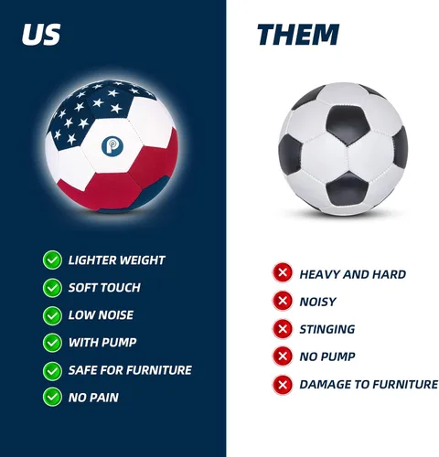 Miniatura 3 de Picador The House Ball, Soft and Safe Indoor Soccer Balls Size 4 for Inside Home Yard, Fun Kids Soccer Gifts for Girls Boys Indoor Play