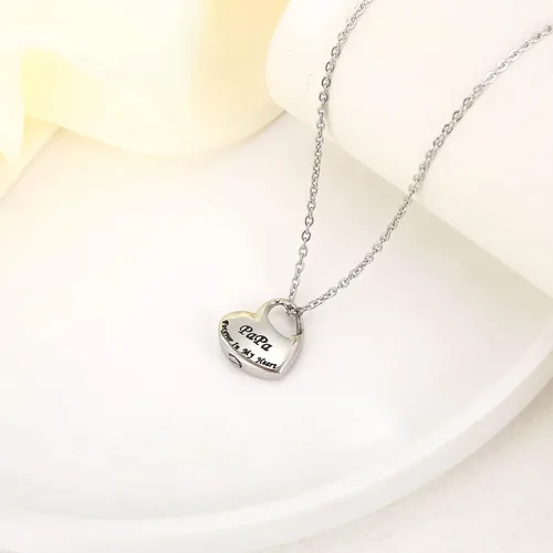 Miniatura 3 de Joyería de urna de cremación para cenizas, collar de urna de recuerdo de cenizas para hombres y mujeres, colgante conmemorativo impermeable con kit
