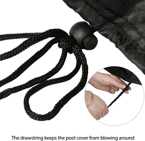 Miniatura 5 de YardJoyliz Cubierta de piscina de tanque de polietileno de 6 pies, impermeable, resistente, de plástico, redondo, para piscina