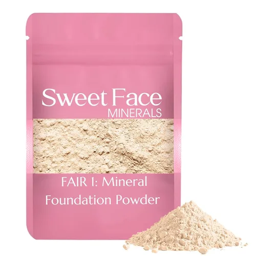 Miniatura 33 de Sweet Face Minerals - Recambio de polvo de base (BEIGE) (bolsa de 0.42 oz) por Sweet Face Minerals, polvo de maquillaje ligero y mineral suelto