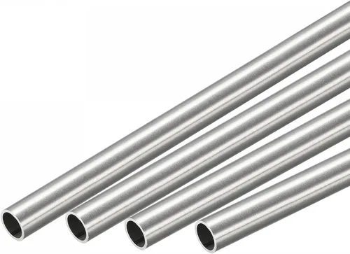 Miniatura 30 de uxcell Tubo redondo de acero inoxidable 304 0.079 in OD 0.008 in espesor de pared 11.811 in longitud 4 piezas