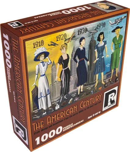 Miniatura 3 de Rompecabezas de 1000 piezas para adultos y familias - El siglo americano - Estilo, diseño e inventos desde principios de 1900 hasta la era
