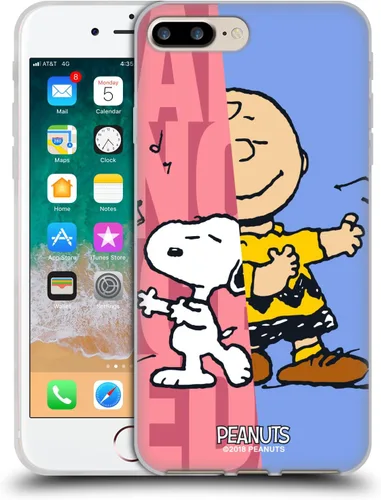 Miniatura 122 de Head Case Designs Funda de gel con licencia oficial de Peanuts Snoopy & Woodstock Halfs and Laughs [protección de grado militar] compatible