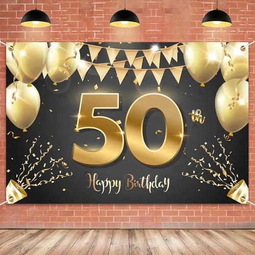Miniatura 23 de HAMIGAR Fondo de pancarta de feliz cumpleaños número 10 de 6 x 4 pies, decoraciones de cumpleaños de 10 años, suministros de fiesta para niñas