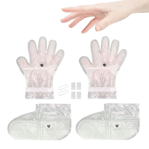 Miniatura 6 de Mascarillas hidratantes para manos y pies, mascarillas hidratantes intensivas para manos y pies, talón agrietado seco para manos, set de regalo
