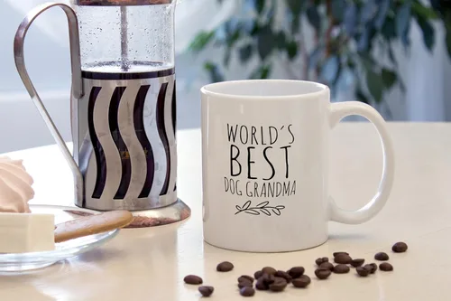 Miniatura 4 de Dotain Taza de café para abuela, regalos para abuela, regalos de cumpleaños, cerámica de 11 onzas, la mejor del mundo