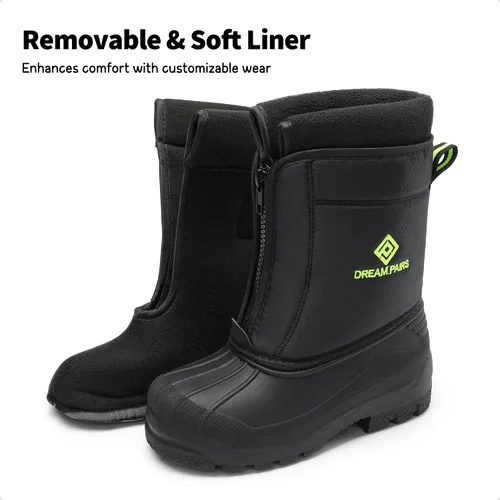 Miniatura 2 de DREAM PAIRS Boys Girls Waterproof Winter Snow Boots