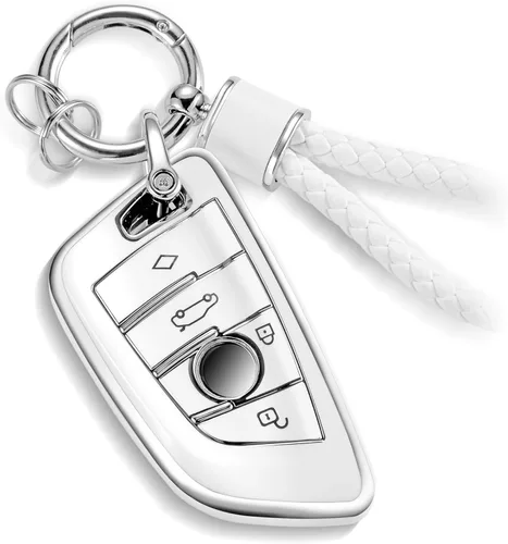 Miniatura 51 de para Cadillac - Funda para llavero con cuerda trenzada metálica, funda suave mejorada para 2020 en adelante CT4 CT5 CT6 XTS XT4 XT5 ATS, etc.