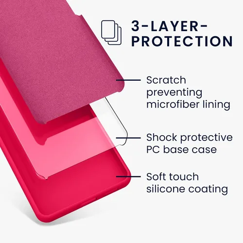 Miniatura 175 de kwmobile Funda Compatible con Google Pixel 6 Pro - Funda de teléfono de silicona TPU con acabado suave - Azul Arrecife