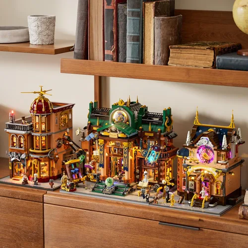 Miniatura 6 de Juego de Ladrillos de Construcción de Iluminación Steampunk Time-Rift de Lumibricks, 3187 Piezas de Construcción Modular de la Colección Custodios